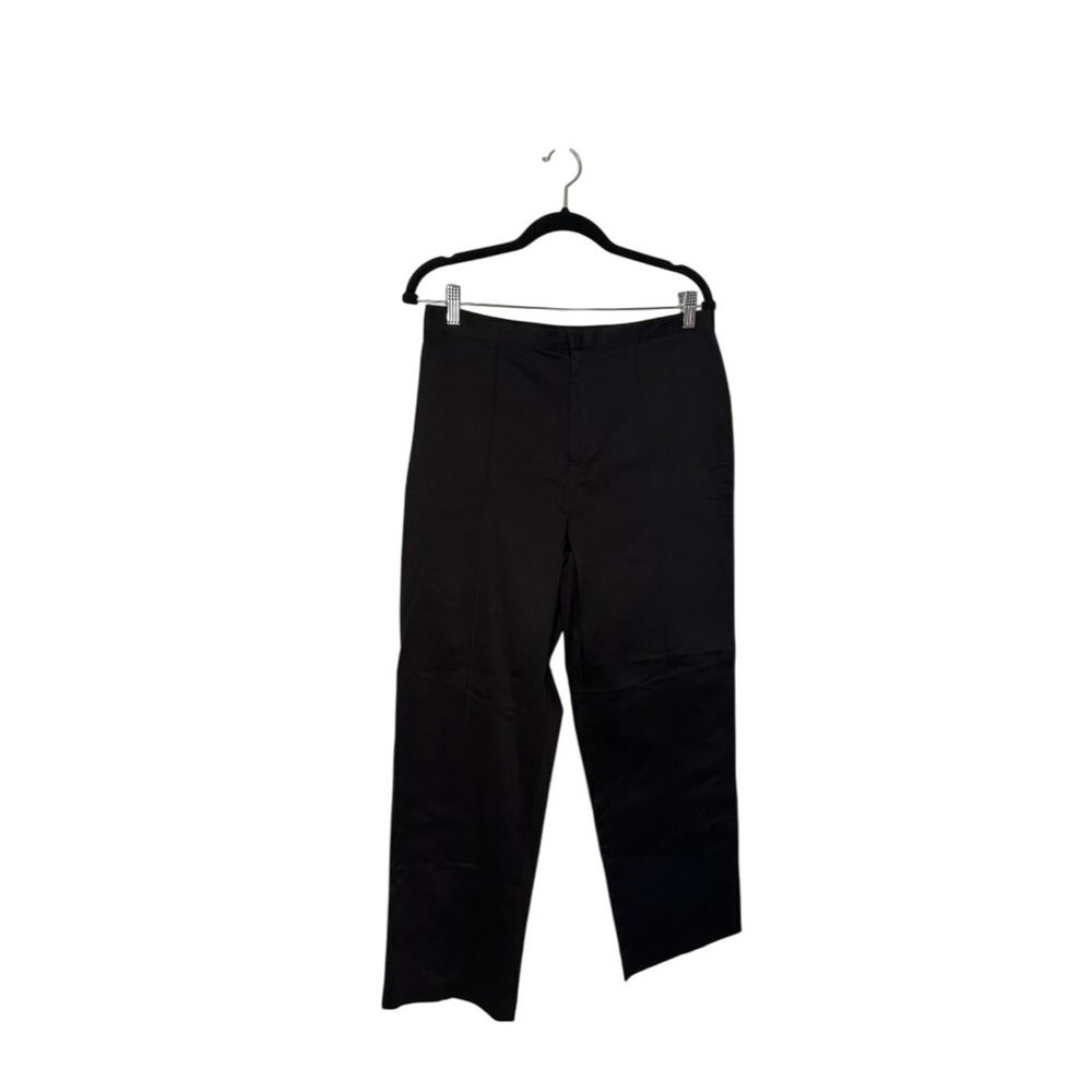 White Stag Petite Black‎ Zig Zag Pintuck Tunic Stretch Pants Size 12